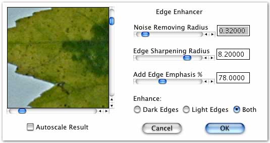 The Edge Enhancer Dialog